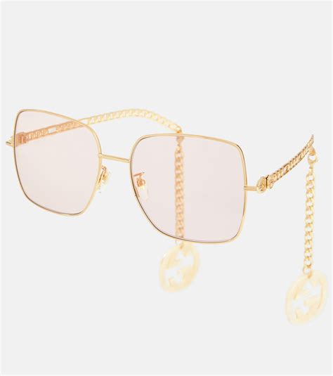 gucci glass chain|gucci transparent glasses.